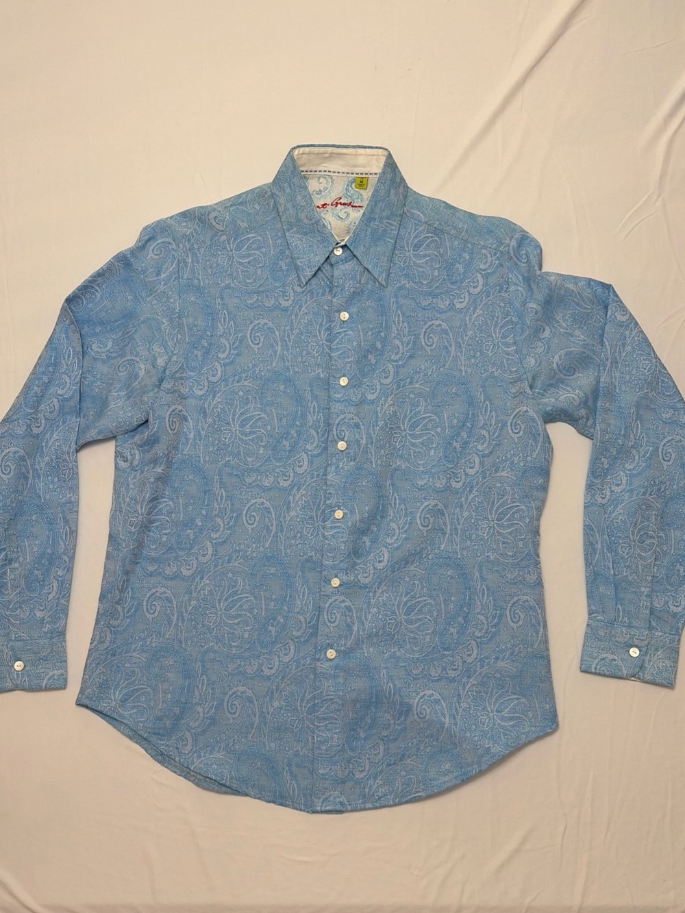 Robert Graham Light Blue Paisley Button-Down Shirt